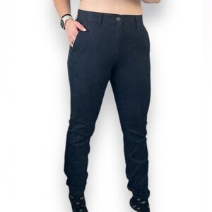 Vince. Dark Navy Mid Rise Cotton Pants Size 28” Waist New With Tags